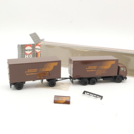 Herpa 1:87 MB Hängerzug Schneider & Schneider Spedition in OVP RR120 – Bild 3