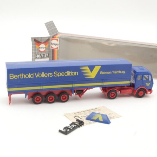 Herpa 1:87 MB Sattelzug Berthold Vollers Spedition in OVP RR145 – Bild 3