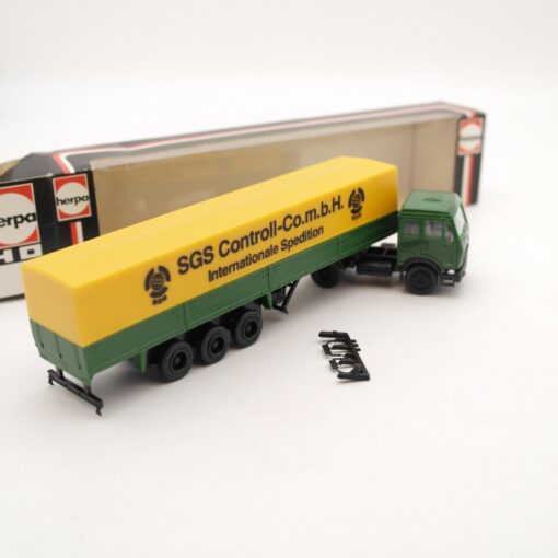 Herpa 1:87 MB Sattelzug SGS Controll-Co in OVP RI1471 – Bild 3
