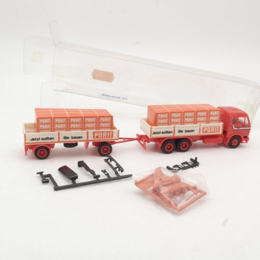 Herpa 1:87 Mercedes Benz Hängerzug Porit mit Ladung in OVP RR161 – Bild 3