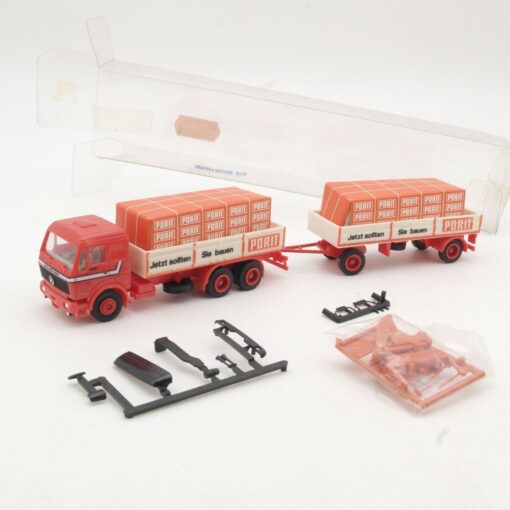 Herpa 1:87 Mercedes Benz Hängerzug Porit mit Ladung in OVP RR161
