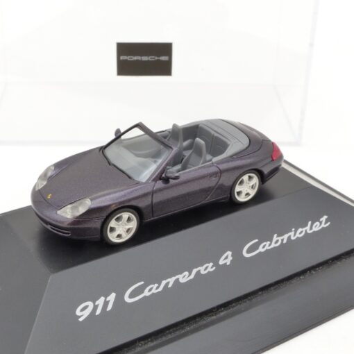 Herpa 1:87 Porsche 911 Carrera 4 Cabriolet metallic in PC-Box EX6863