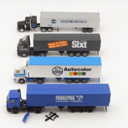 Herpa 1:87 Sattelzug LKW Modelle im 4er Pack in Tüte siehe Bilder o. EX4927