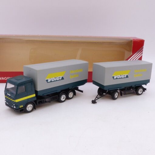 Herpa 1:87 Scania 143M Hängerzug Voigt - recht selten / rar, in EVP EB7845