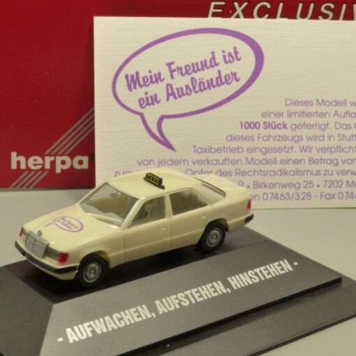 Herpa 1:87 Sondermodell Mercedes Benz 300 E (W124) Facelift Taxi in OVP EX3626