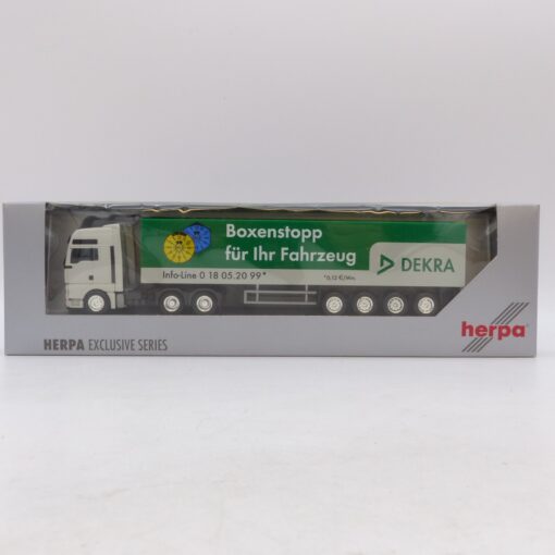 Herpa 1:87 Werbemodell: MAN TGX Sattelzug DEKRA Boxenstopp, in OVP EB7654 – Bild 4