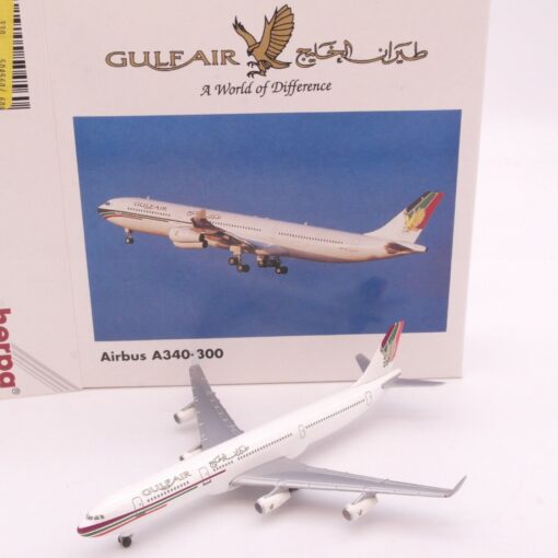 Herpa Wings 1:500 Airbus A340-300 Gulf Air 504560 in OVP EA1839