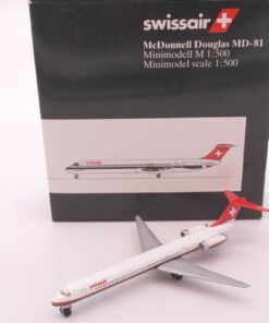 Herpa Wings 1:500 McDonnell Douglas MD-81 Swissair 505123 in OVP EA2047