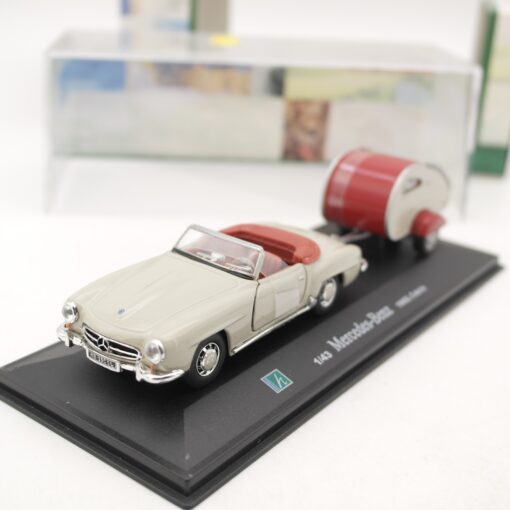 Hongwell 1:43 Mercedes Benz 190SL Cabrio mit Wohnwagen in OVP RR2075 – Bild 3
