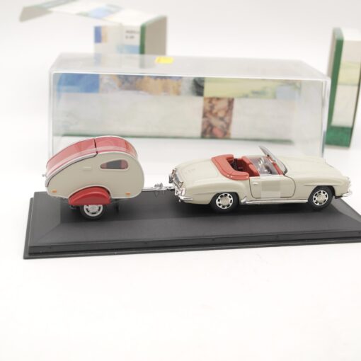 Hongwell 1:43 Mercedes Benz 190SL Cabrio mit Wohnwagen in OVP RR2075 – Bild 4