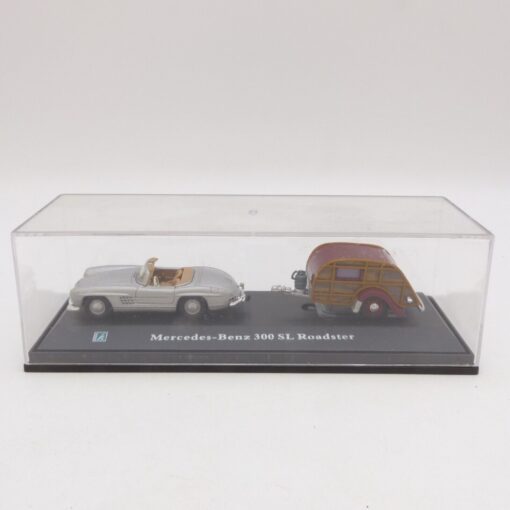 Hongwell 1:72 Mercedes Benz 300 SL Roadster mit Abhänger, in PC-Box EX1457 – Bild 4