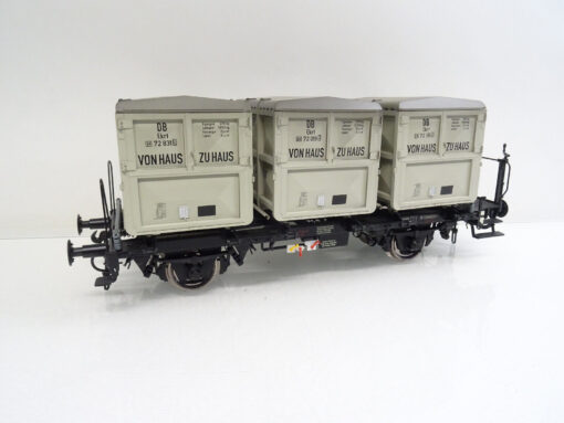 Hübner Spur 1 2051a Behältertragwagen BTmms51 der DB in OVP LE2017 – Bild 4