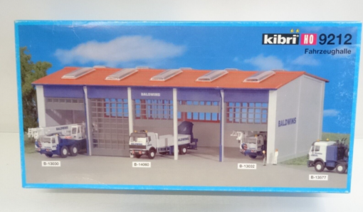 Kibri H0 9212 Bausatz Fahrzeughalle neuwertig in OVP QR4415