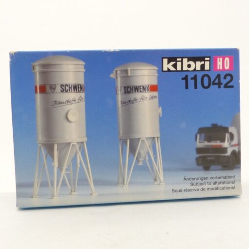 Kibri H0 Bausatz 11042 Silos Schwenk 2 Stück Inhalt 20m³ in OVP EX5238