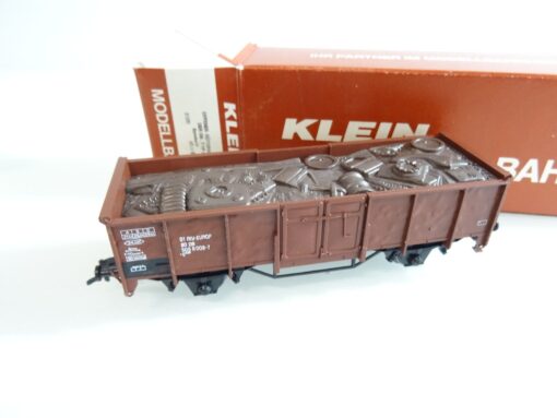 Klein Modellbahn H0 3205 offener Güterwagen mit Ladung der DB in OVP RR1072 – Bild 3