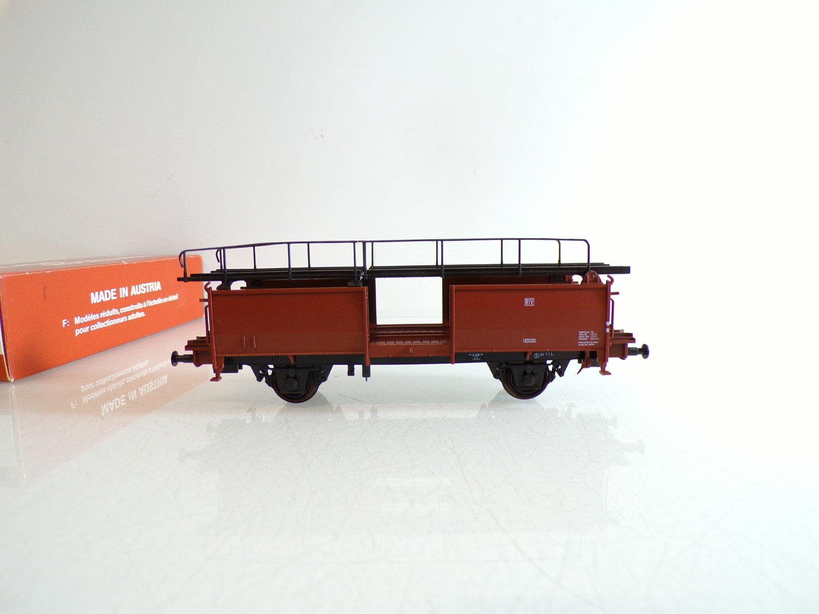 Klein Modellbahn H0 3521/1 Doppelstock Autotransporter der DB in OVP BH1143 – Bild 3