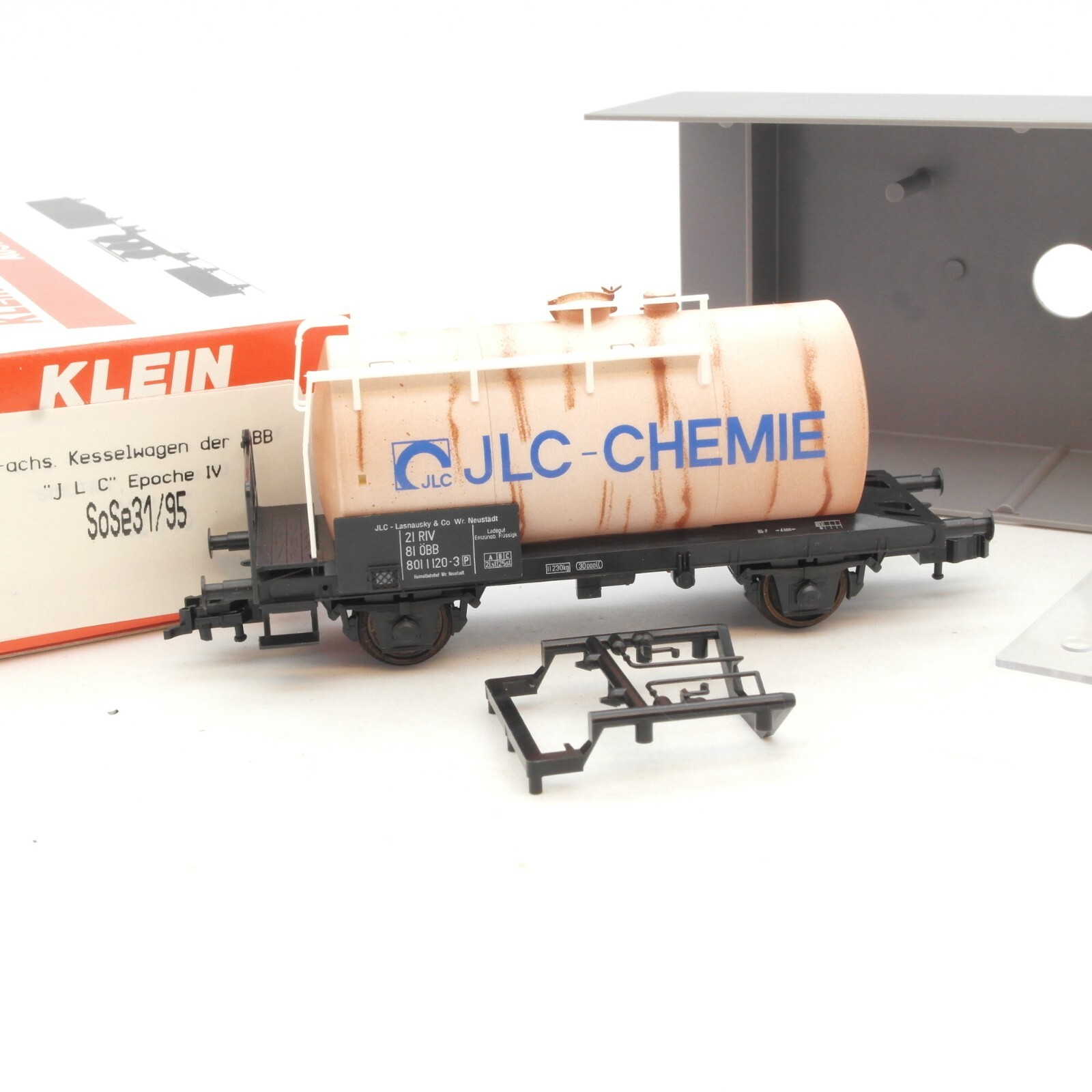 Klein Modellbahn H0 SoSe 31/95 Kesselwagen JLC der ÖBB in OVP RF8848