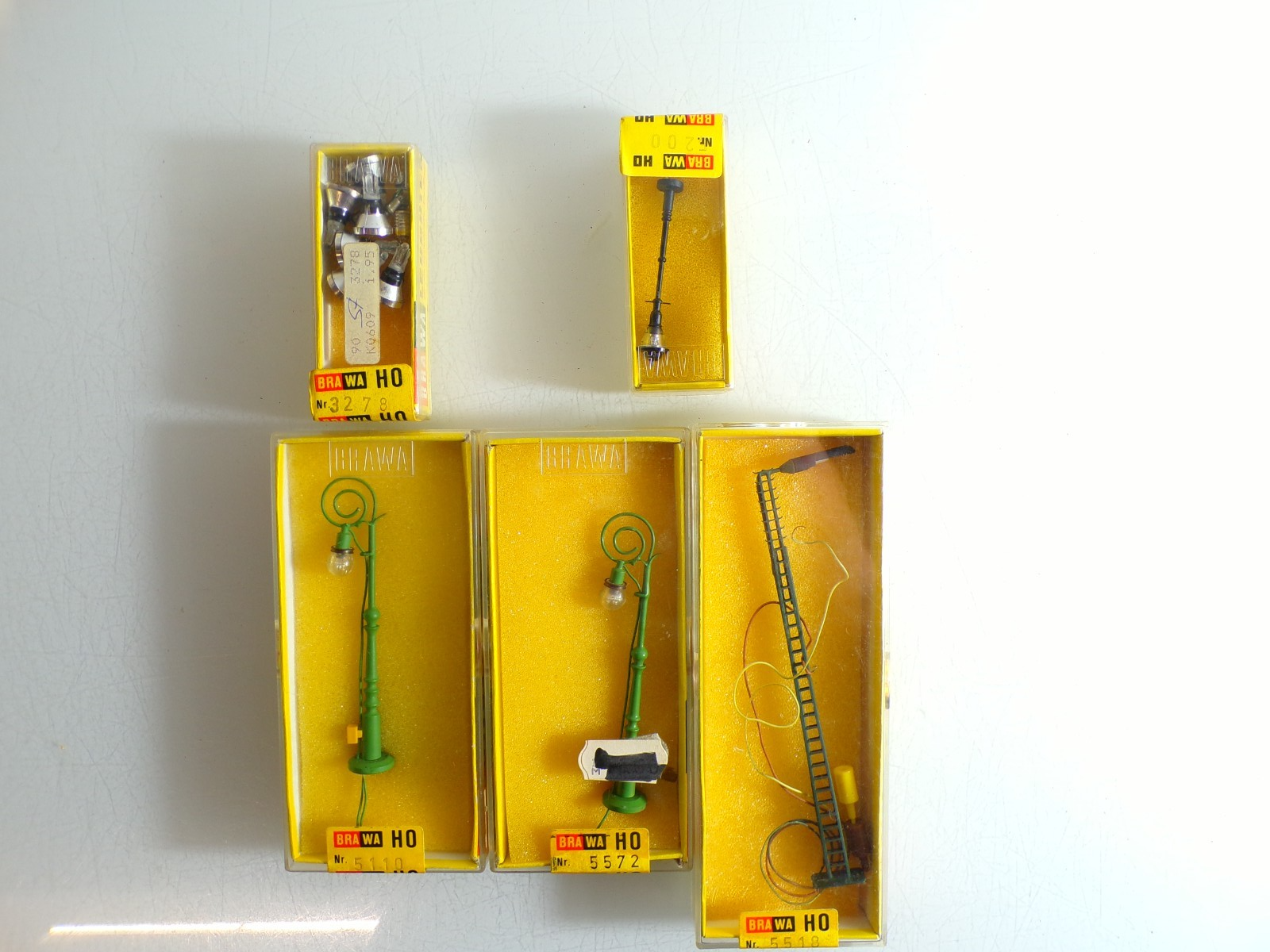 Konvolut Brawa H0 Beleuchtung Lampe Strahler in OVP PK2598