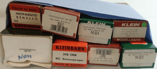 Konvolut Kleinbahn H0 Leerverpackung 8 Stück siehe Foto PK1739