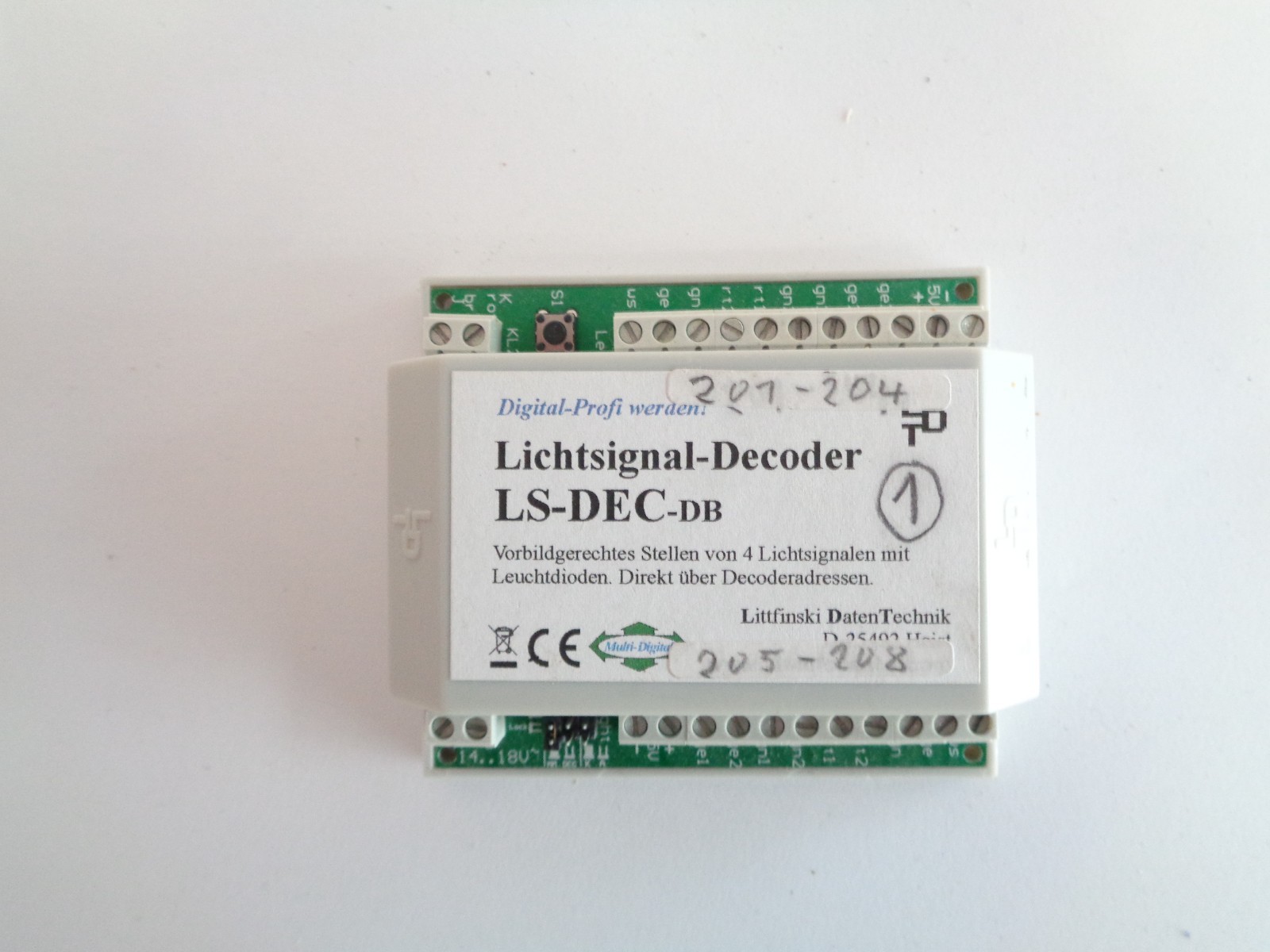 LDT S-DEC-4-DC Magnetartikel-Decoder mit Gehäuse siehe Foto PK2856 o.