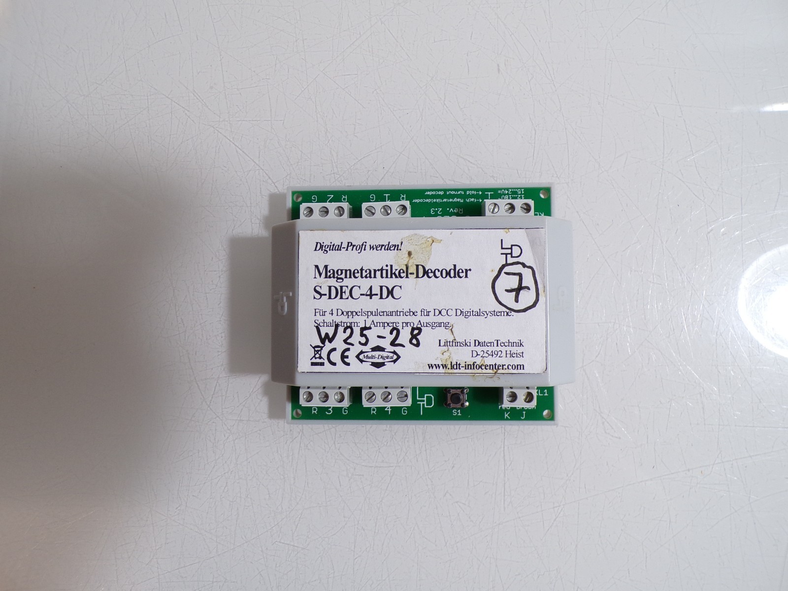 LDT S-DEC-4-DC Magnetartikel-Decoder mit Gehäuse siehe Foto PK2864 o.