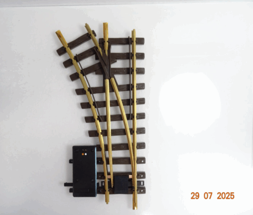 LGB Spur G 1215 Weiche links mit Antrieb siehe Foto in OVP PK98 – Bild 3