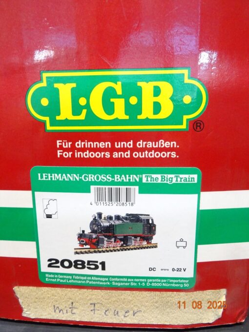 LGB Spur G 20851 Dampflok Mallet SEG 104 neuwertig in OVP JL2246 – Bild 6