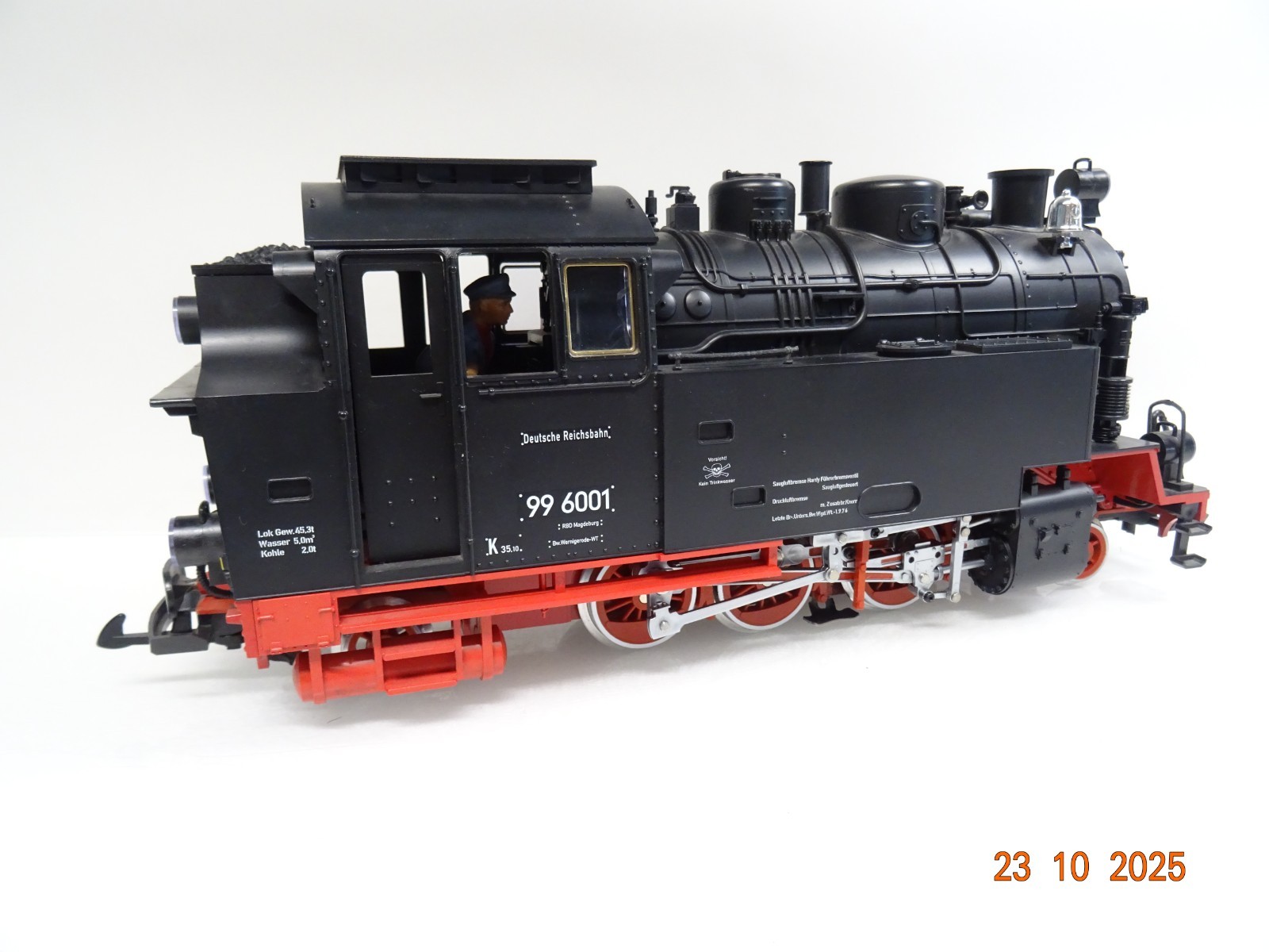 LGB Spur G 22801 Dampflok BR 99 6001 der DR in OVP JL3814 – Bild 4