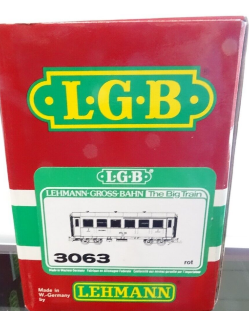 LGB Spur G 3063 Personenwagen rot Rh B 1. u. 2. Klasse mit Bel. in OVP CK4927 – Bild 3