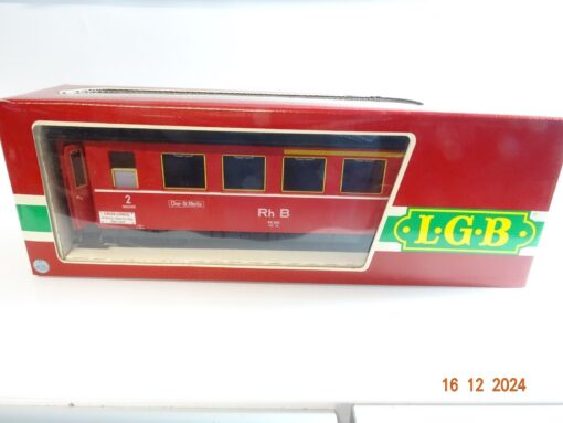 LGB Spur G 3063 Personenwagen rot Rh B 1. u. 2. Klasse mit Bel. in OVP CK4927