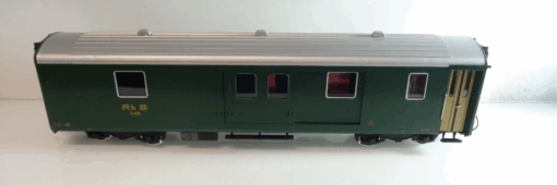 LGB Spur G 31690 DC Packwagen der RhB mit Beleuchtung in OVP PK1583