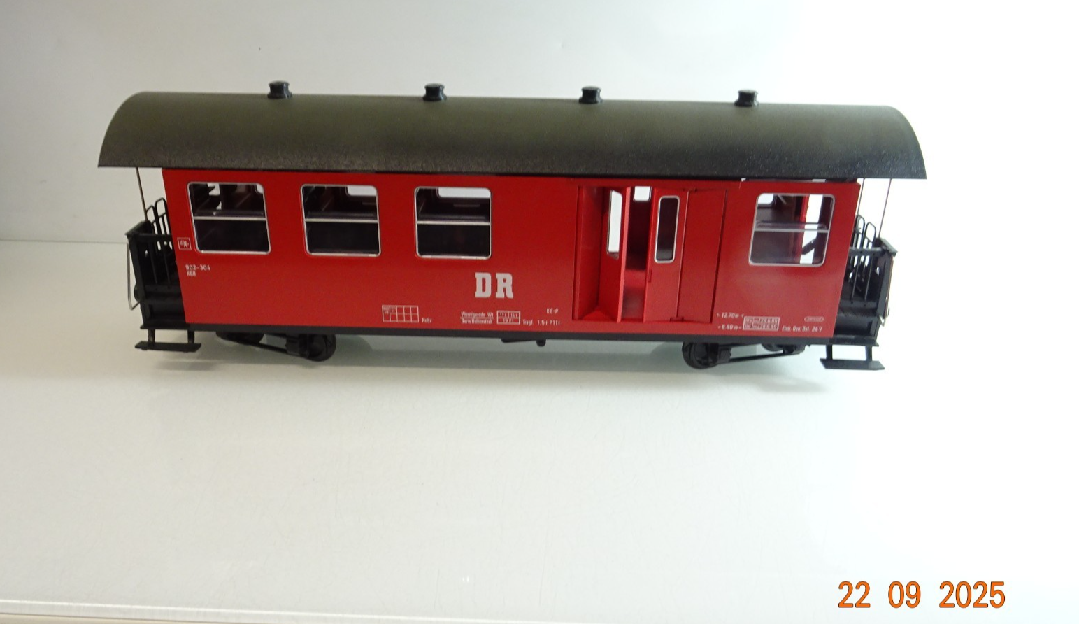 LGB Spur G 31710 Gepäckwagen 902 304 der HSB DR in EVP PK1040