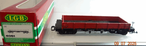 LGB Spur G 4061 Niederbordwagen "SP 4061" rot USA siehe Foto in OVP CK9492