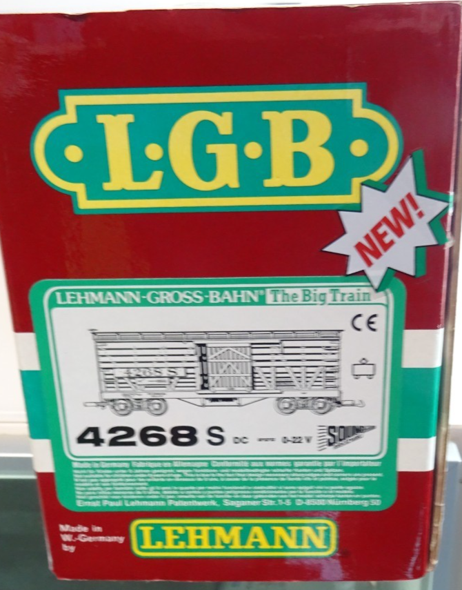 LGB Spur G 4268 Viehwagen mit Sound siehe Foto in OVP PK2395 – Bild 6