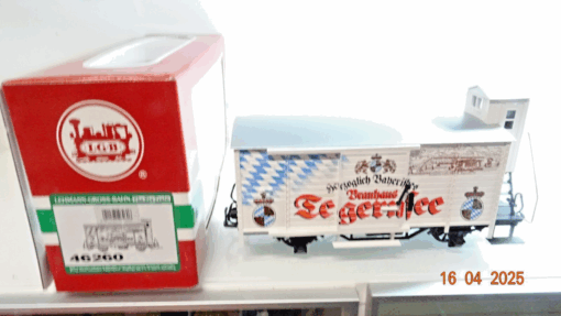 LGB Spur G 46260 Bierwagen Tegernsee Brauhaus mit BrHs neuwertig in OVP CK7543