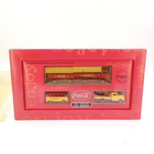 Lemke / Brekina 1:87 LC21014 Coca Cola Transporter Set in OVP QR3605