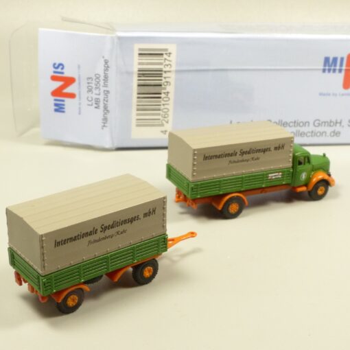 Lemke Minis 1:160 LC3013 MB L3500 Hängerzug Interspe in OVP EX6161 – Bild 3