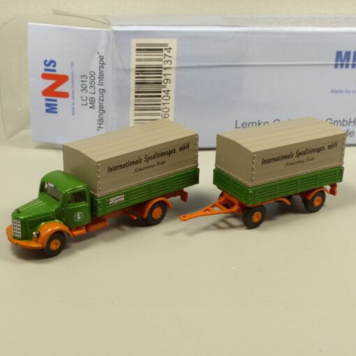 Lemke Minis 1:160 LC3013 MB L3500 Hängerzug Interspe in OVP EX6161