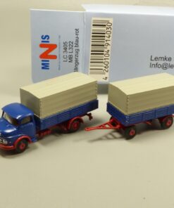 Lemke Minis 1:160 LC3405 MB L322 Hängerzug blau-rot in OVP EX6162