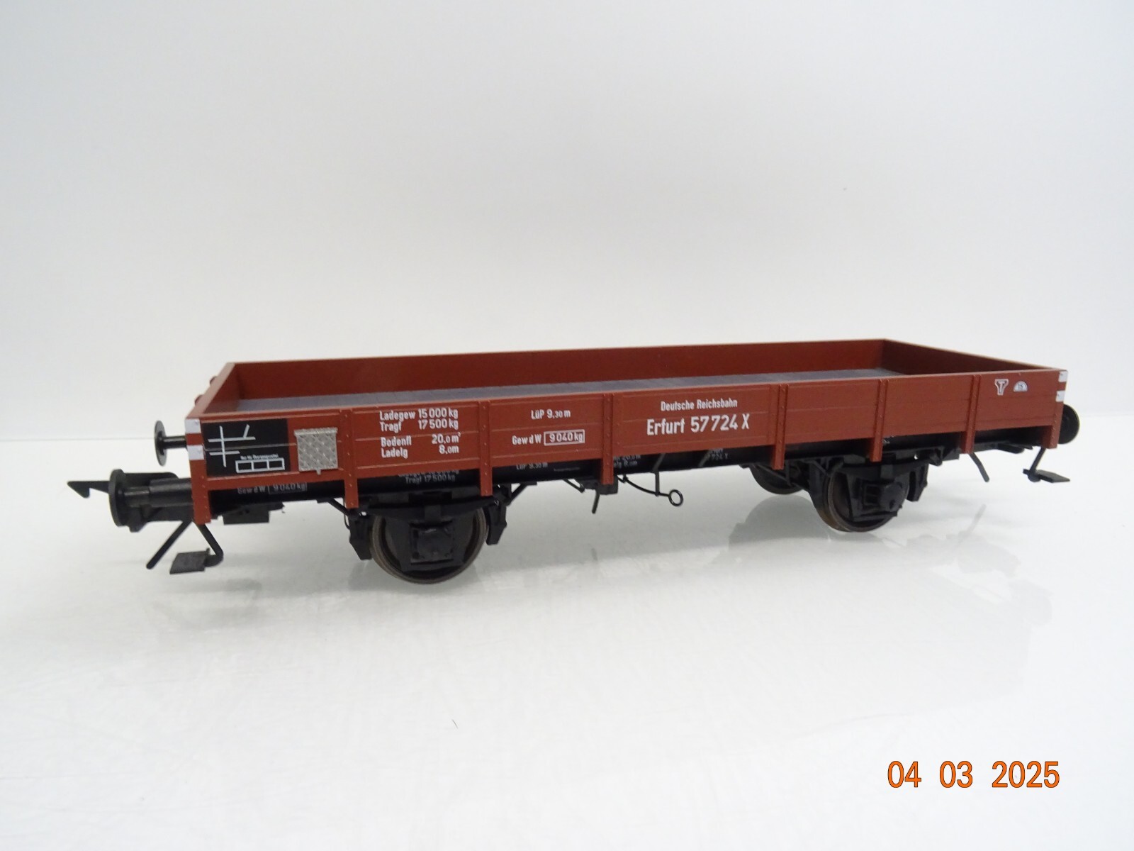 Lenz Spur 0 42100-13 Niederbordwagen X05 Erfurt 57724 X der DR in OVP LE9096 – Bild 3