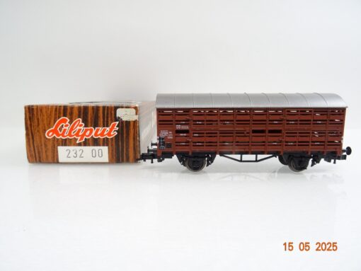 Liliput H0 23200 Viehtransportwagen der DB in OVP PR7674