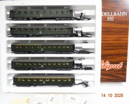 Liliput H0 840 Eilzugwagen-Set 5 tlg. der DB in OVP JL3620