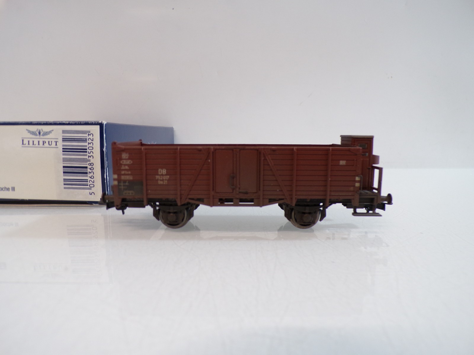 Liliput H0 L235032 offener Güterwagen Om 21 der DB in OVP BH1778 – Bild 3