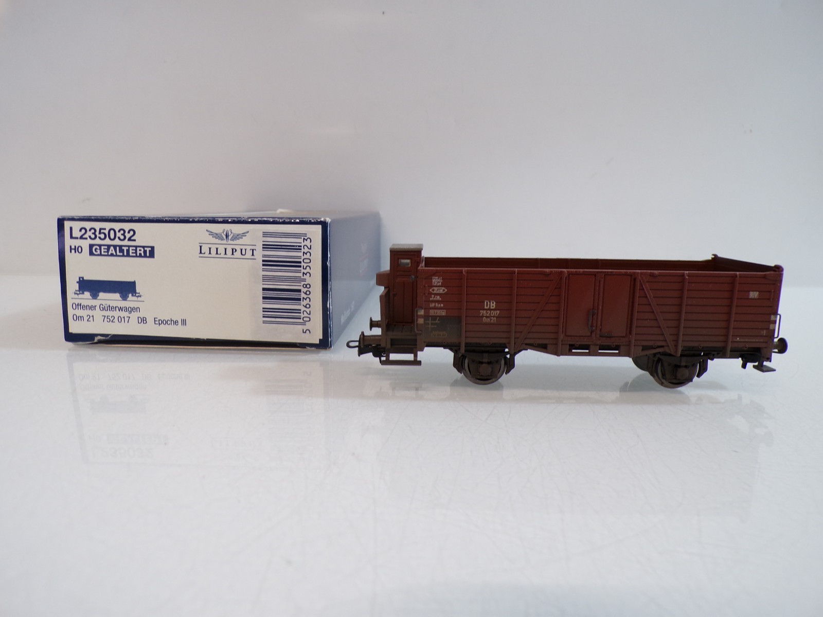 Liliput H0 L235032 offener Güterwagen Om 21 der DB in OVP BH1778