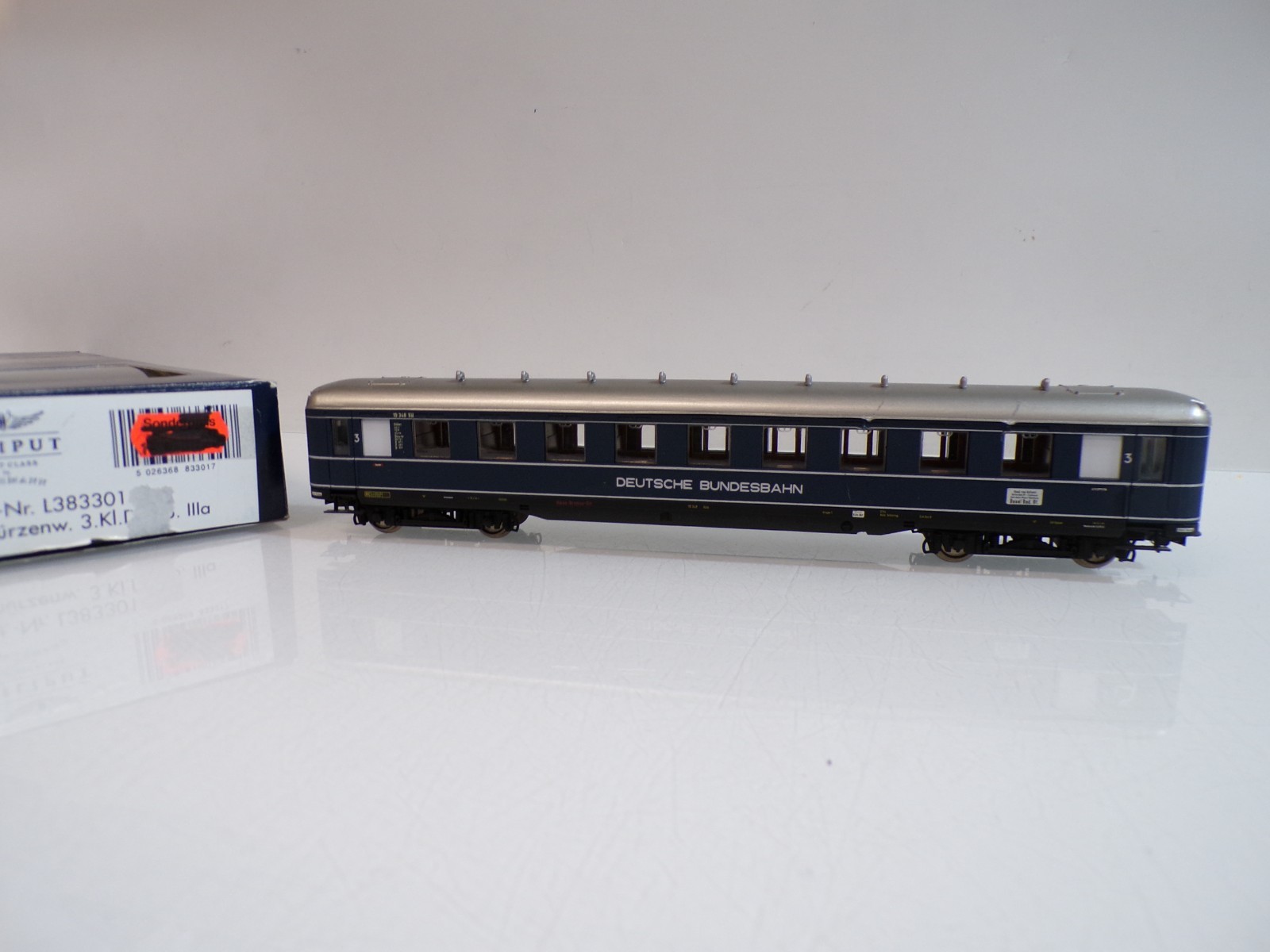 Liliput H0 L383301 Schürzenwagen 3.Kl. der DB in OVP BH2045