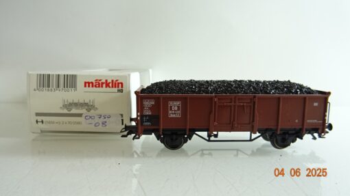 Märklin H0 00750-08 offener Güterwagen mit Kohleladung der DB in EVP PR8217