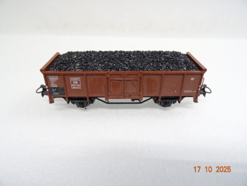 Märklin H0 00750-11 Hochbordwagen mit Kiesladung der DB in OVP HS51 – Bild 3
