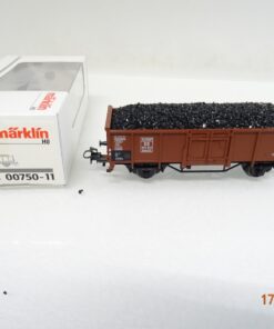Märklin H0 00750-11 Hochbordwagen mit Kiesladung der DB in OVP HS51