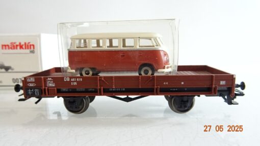 Märklin H0 00755-10 Niederbordwagen mit VW Bus der DB in OVP PR8074 – Bild 4