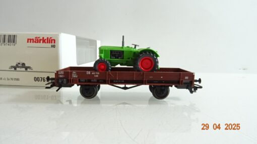 Märklin H0 00761-07 Niederbordwagen mit Deutz Traktor der DB in OVP PR7320 – Bild 3